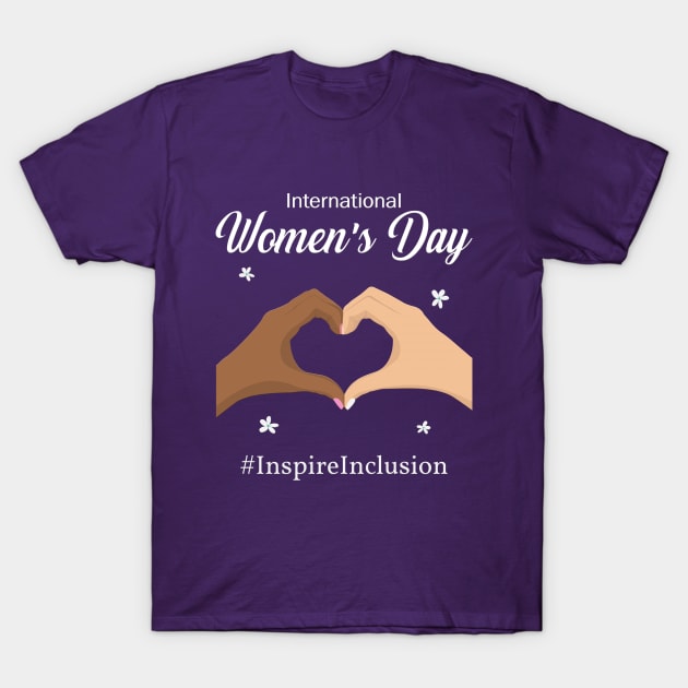 International Womens Day 2024 Inspire Inclusion 8 March T-Shirt by Charaf Eddine